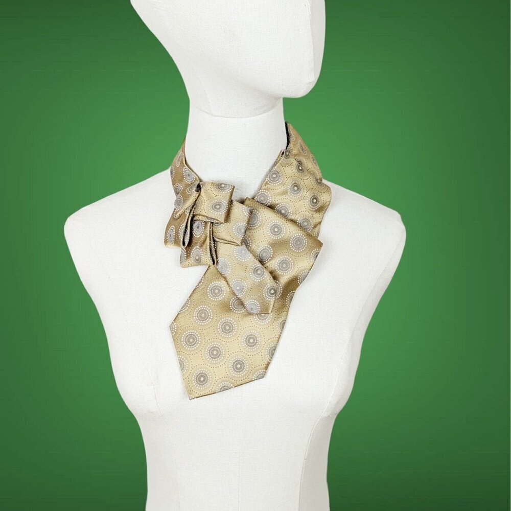 Ogsplosh  Unisex Formal Gold Ascot - Wedding Ascot - Sustainably Made